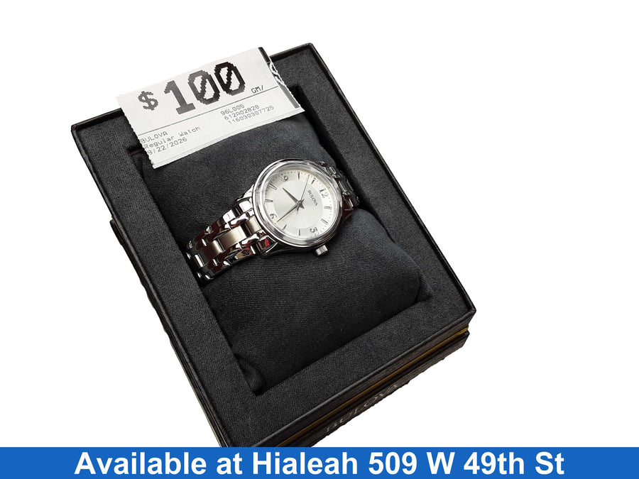 Bulova 96l005 Silver Regular Watch