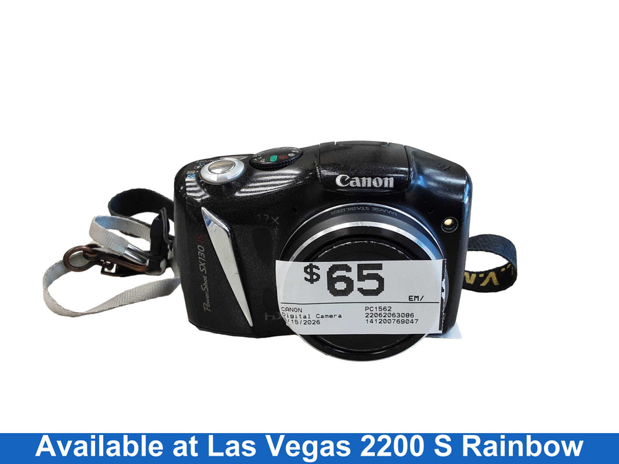 Canon Pc1562 Black Digital Camera