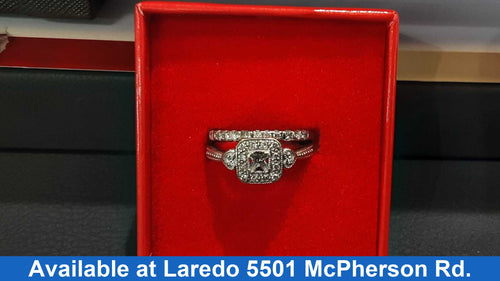Ring - Engagement Set - White Gold 10k (.417) 4.4 grams Size 8