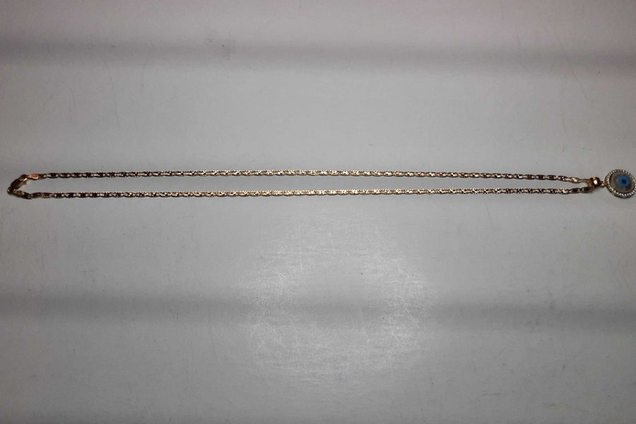 Chain - Tricolor Gold 14k (.585) 5.5 grams 19 inch