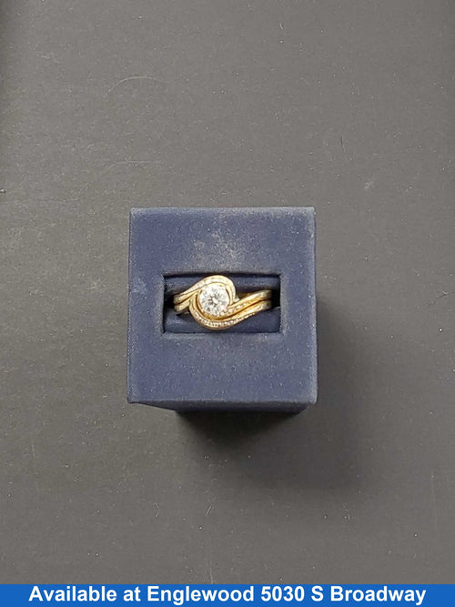 Ring - Wedding Set - Yellow Gold 14k (.585) 6.6 grams Size 8