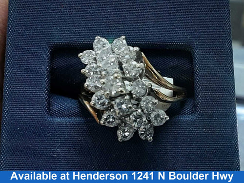 Women's Ring - Yellow Gold 14k (.585) 5.7 grams Size 20