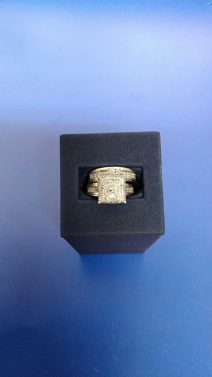 Ring - Engagement Set - White Gold 10k (.417) 6 grams Size 8