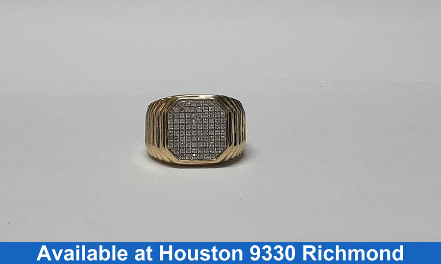 Men's Ring - Yellow Gold 10k (.417) 5.6 grams Size 8.5
