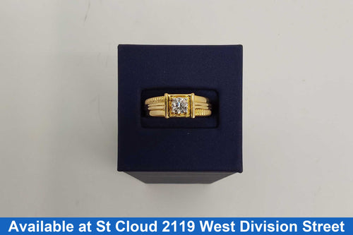 Men's Ring - Yellow Gold 18k (.750) 6.94 grams Size 6