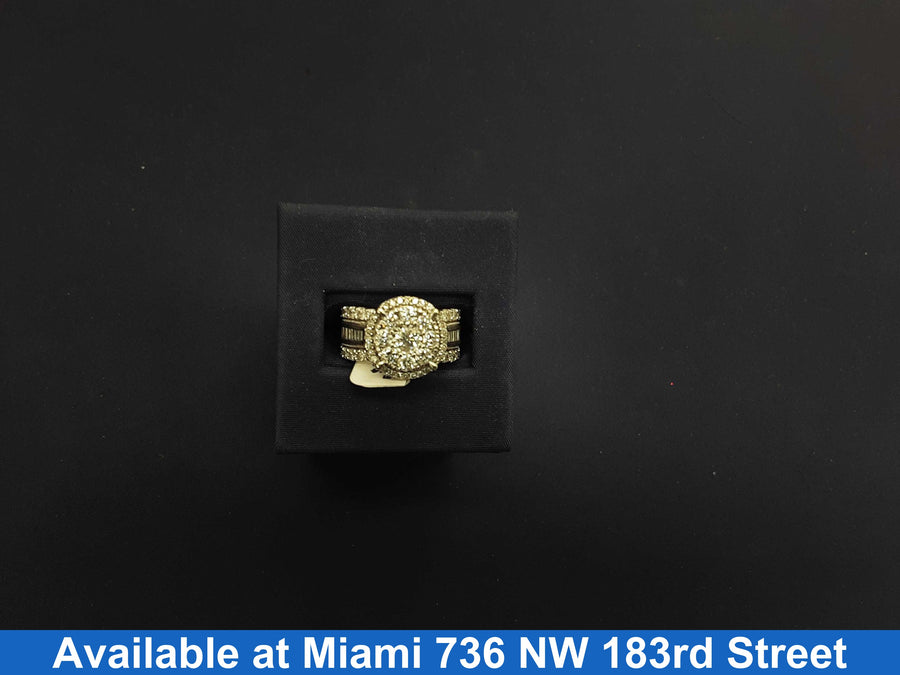 Ring - Engagement Set - White Gold 10k (.417) 6.2 grams Size 6.5