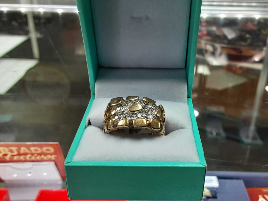 Men's Ring - Yellow Gold 14k (.585) 8.3 grams Size 9.5