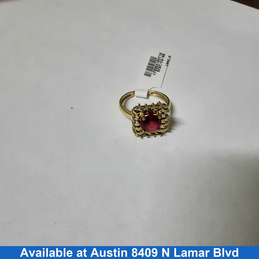 Women's Ring - Yellow Gold 14k (.585) 3.4 grams Size 7.5