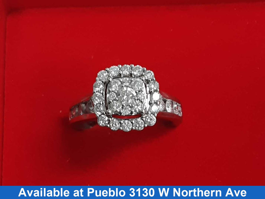 Women's Ring - White Gold 14k (.585) 6.3 grams Size 7.5