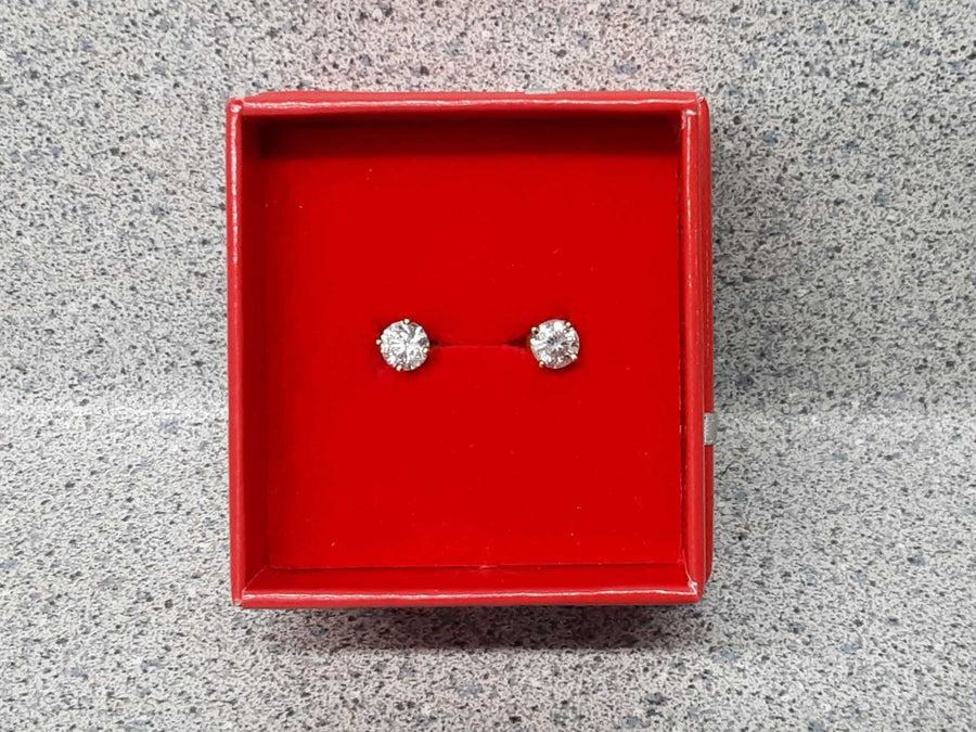 Double Stud Earring - Yellow Gold 14k (.585) 0.7 grams