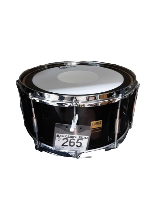 D'amico Drums Maple Black Lacquer Snare Black Snare Drum