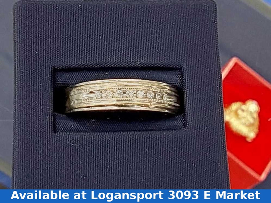 Ring - Wedding Band - White Gold 10k (.417) 5.3 Grams Size 9