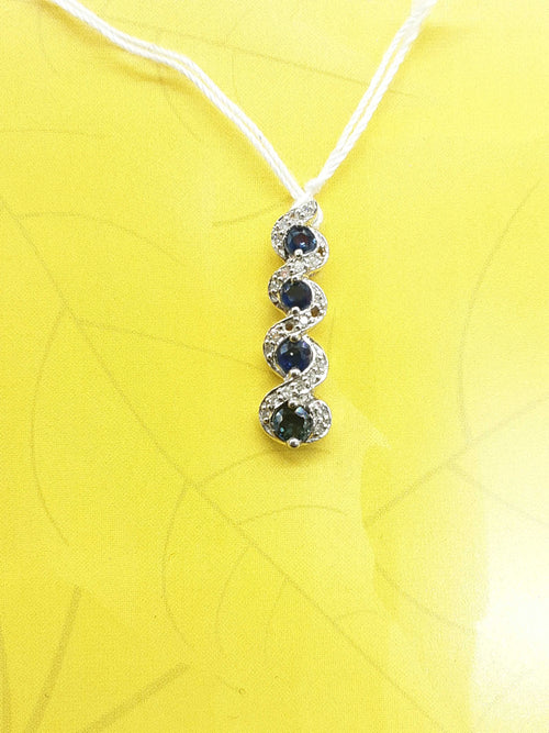 Diamond Pendant - White Gold 14k (.585) 1.4 grams