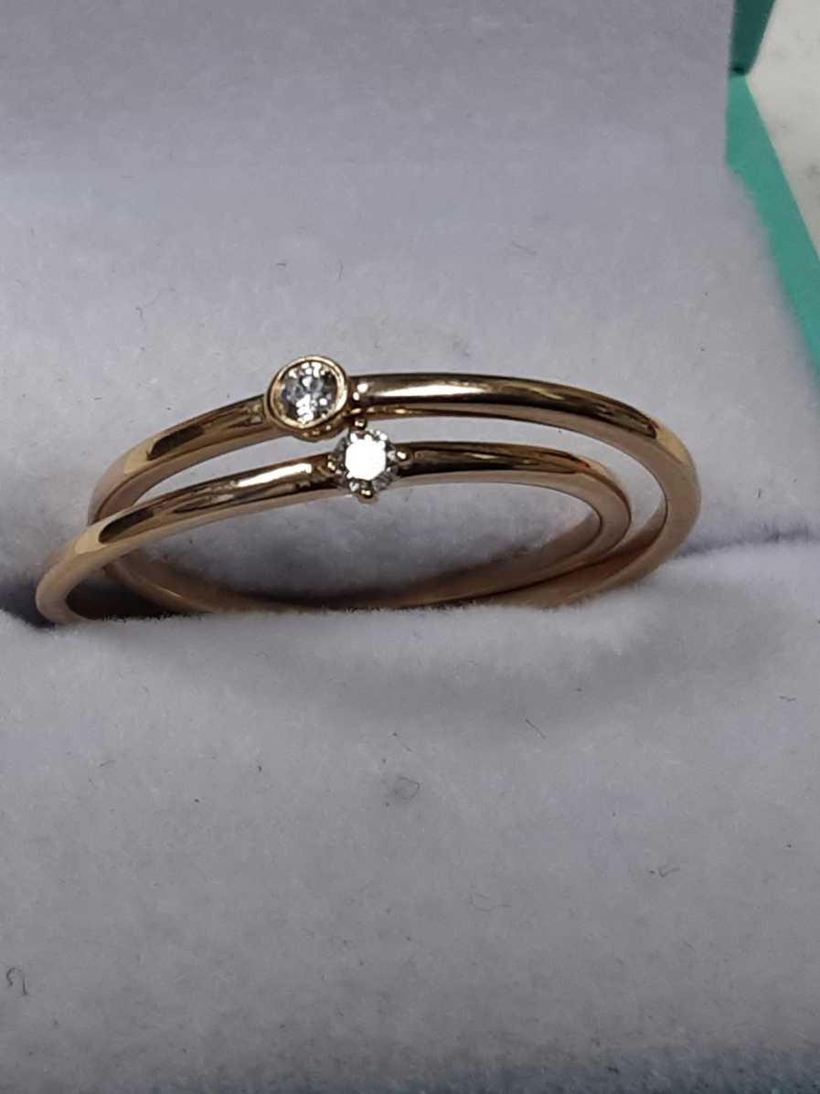 Ring - Wedding Set - Yellow Gold 14k (.585) 2.2 grams Size 8.5