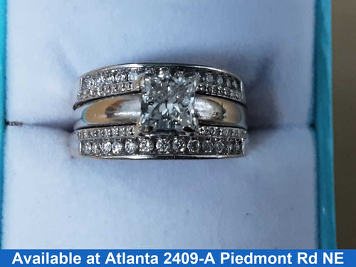 Women's Ring - White Gold 14k (.585) 11.5 grams Size 8.5