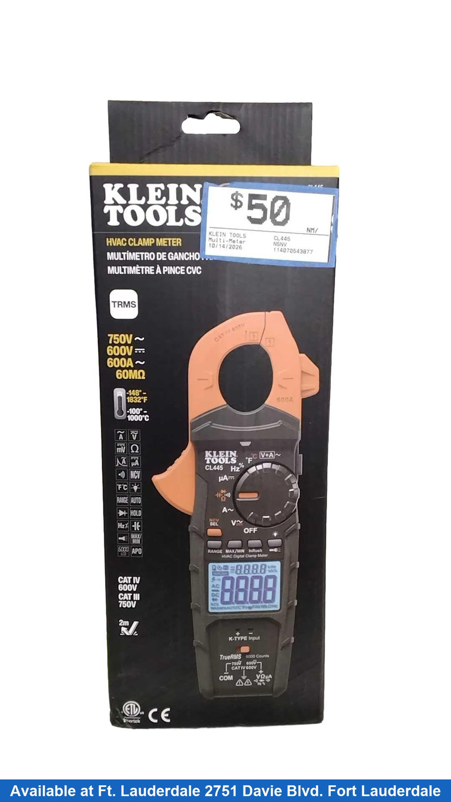 Klein Tools Cl445 Orange Gauge / Meter