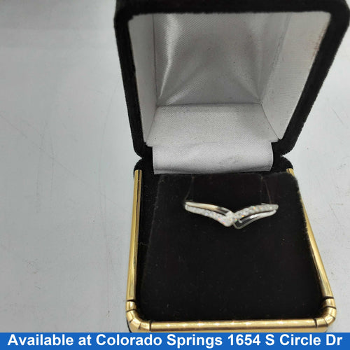 Women's Ring - Anniversary - White Gold 10k (.417) 1.8 grams Size 8