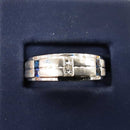 Ring - Wedding Band - White Gold 14k (.585) 5.4 grams Size 7