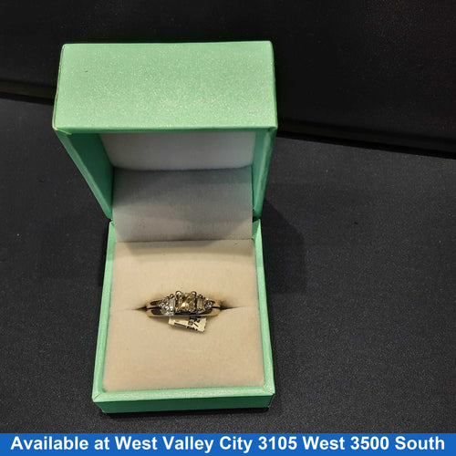 Ring - Engagement Set - White Gold 14k (.585) 4.9 grams Size 6