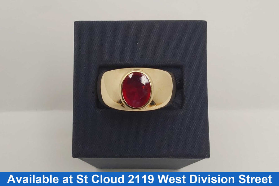 Men's Ring - Yellow Gold 14k (.585) 15 grams Size 11