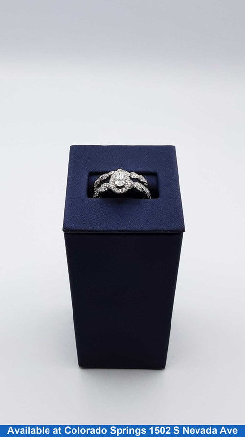 Ring - Engagement Set - White Gold 14k (.585) 7 grams Size 7