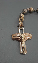 Bead Chain - Tricolor Gold 18k (.750) 58.1 grams 24 inch