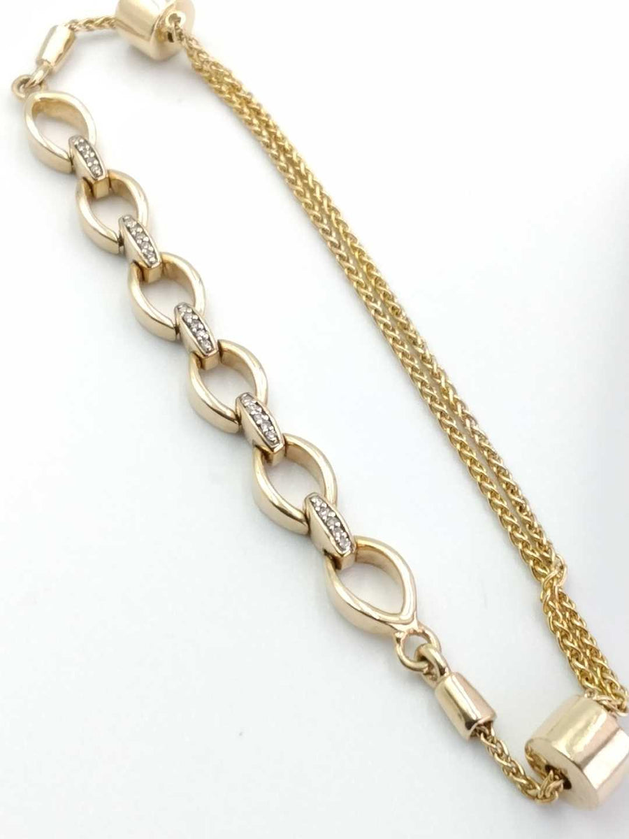 Figaro Bracelet - Yellow Gold 10k (.417) 6 grams 7 inch