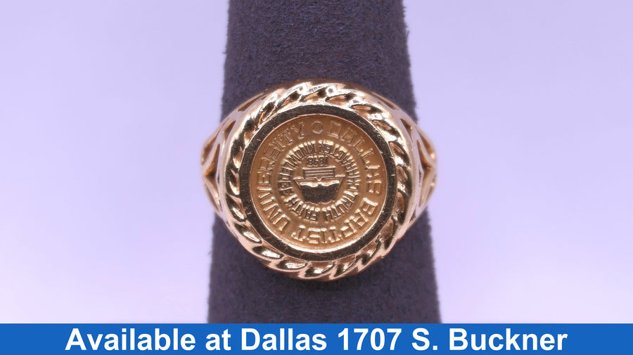 Coin Ring - Yellow Gold 14k (.585) 7.5 Grams Size 7