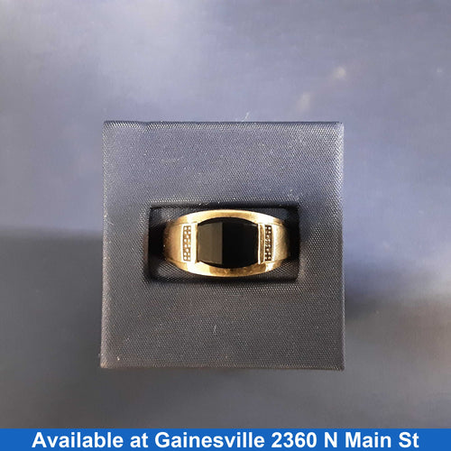 Men's Ring - Yellow Gold 10k (.417) 4.8 grams Size 10.5