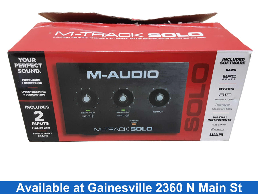 M Audio M Track Solo Black Classic Audio Interface