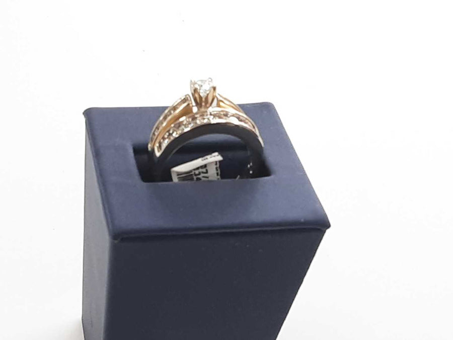 Ring - Engagement Set - Yellow Gold 14k Size 8.5