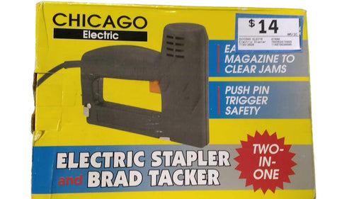 Chicago Electric 47499 Black Corded Stapler