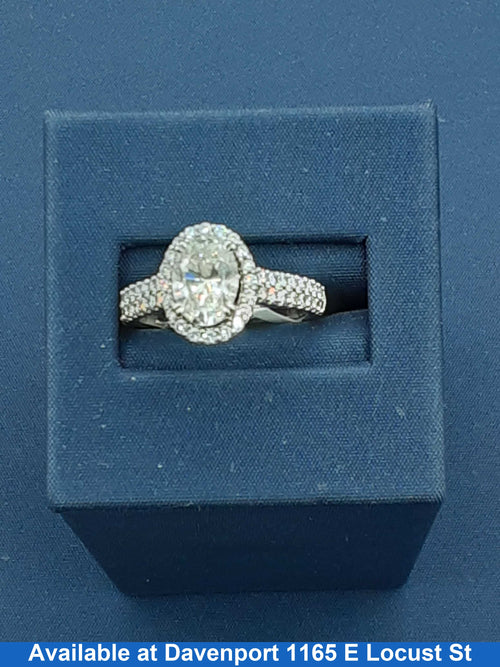 Women's Ring - White Gold 14k (.585) 5.6 grams Size 20