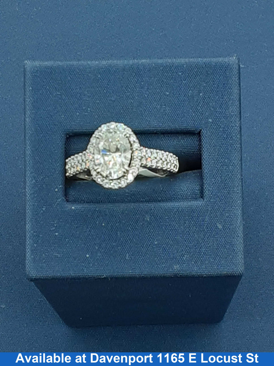 Women's Ring - White Gold 14k (.585) 5.6 grams Size 20