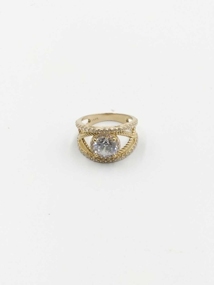 Women's Ring - Yellow Gold 14k (.585) 5.4 grams Size 9