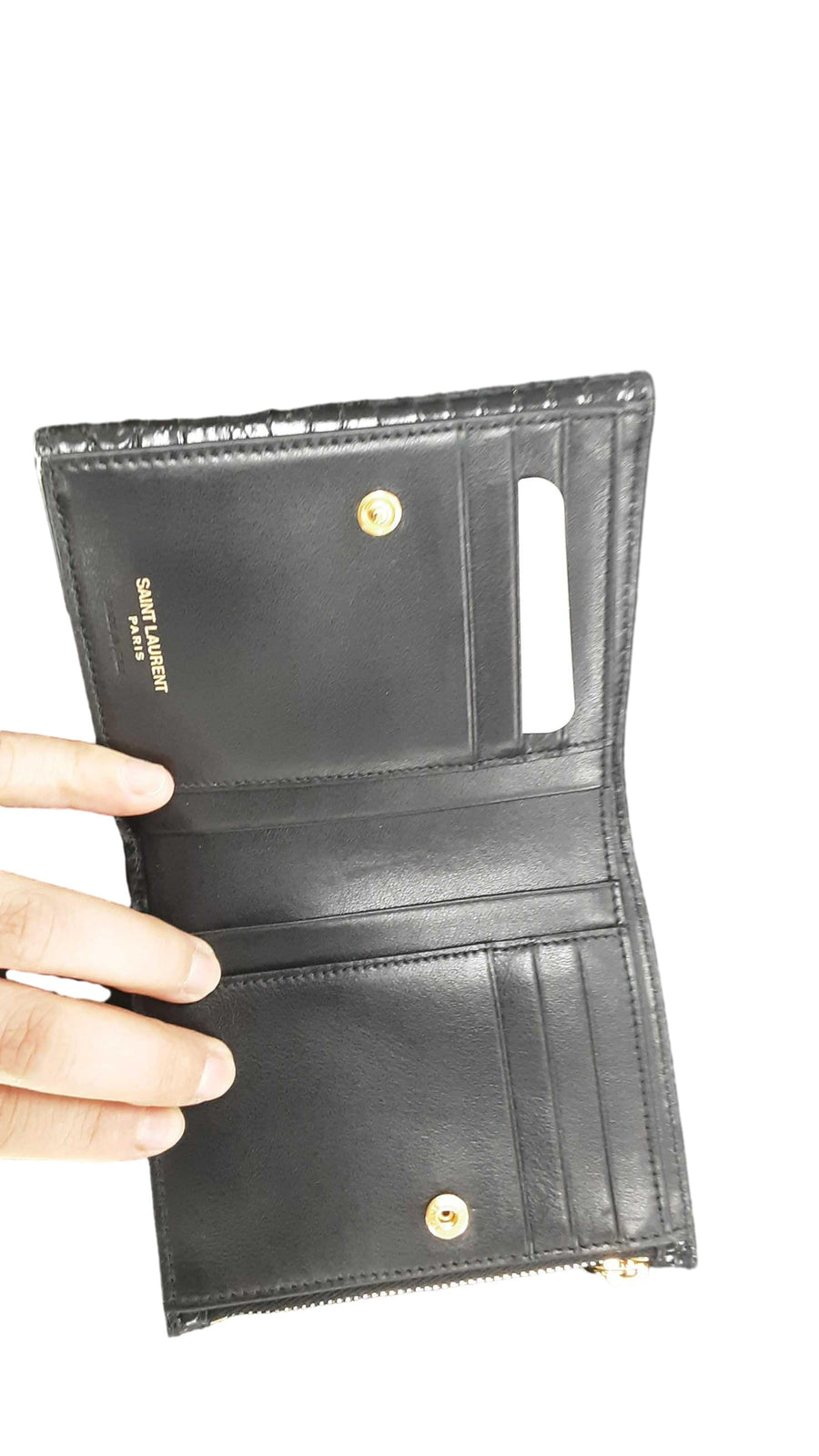 Yves Saint Laurent Uptown Black Wallet