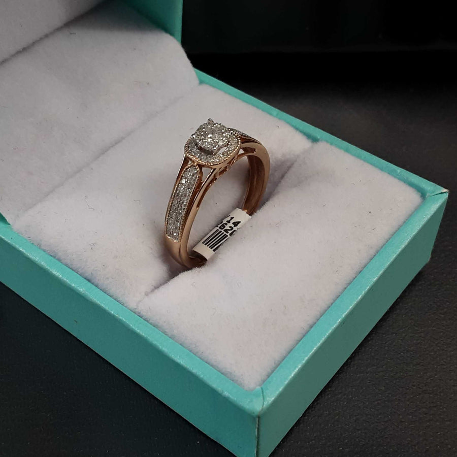 Women's Ring - Rose Gold 14k (.585) 2.7 grams Size 7.5