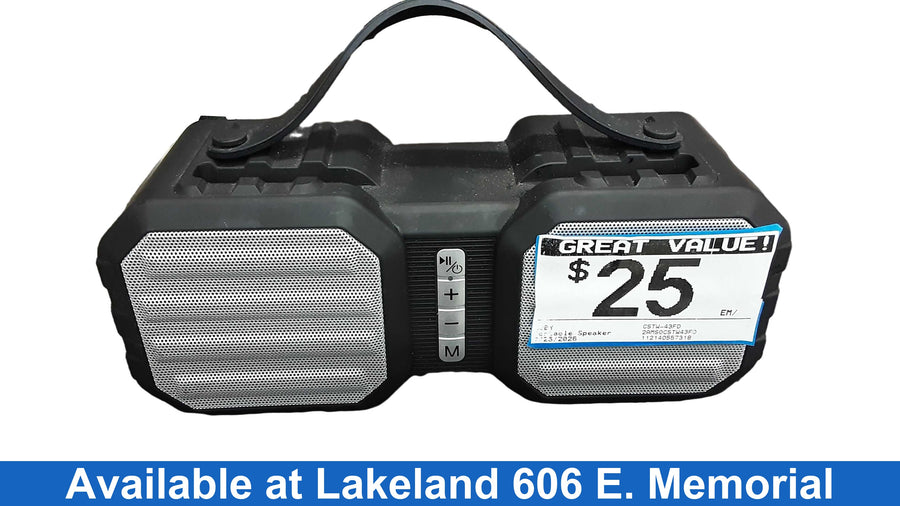 Coby Cstw-43fd Black Portable Speaker