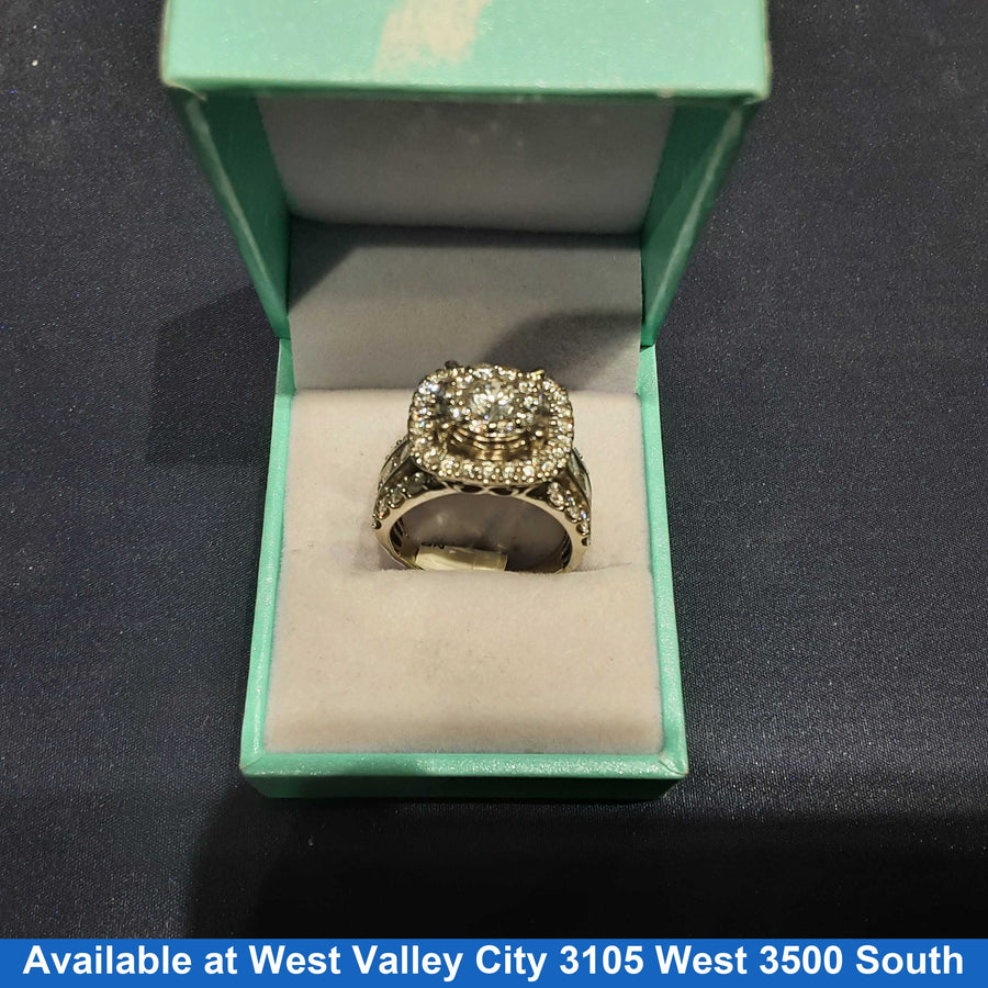 Ring - Wedding Set - White Gold 10k (.417) 8.7 grams Size 10