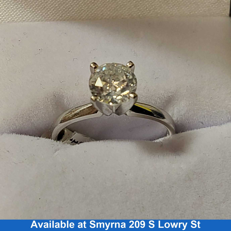 Women's Ring - Solitaire - Yellow Gold 14k (.585) 2.6 grams Size 8