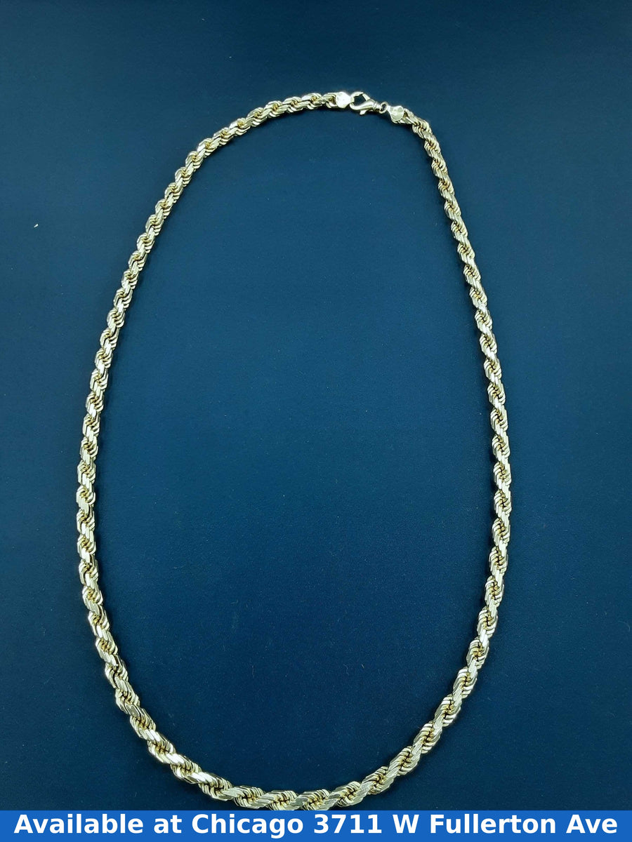 Rope Chain - Yellow Gold 14k (.585) 134.9 grams 26 inch