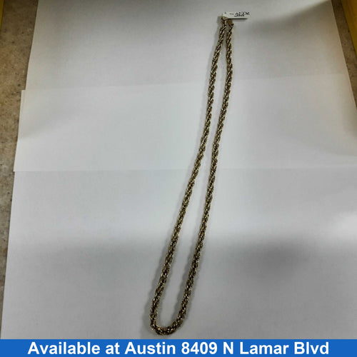 Rope Chain - Yellow Gold 10k (.417) 8.1 grams 22 inch