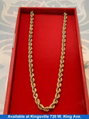Rope Chain - Yellow Gold 14k (.585) 18.6 grams 22 inch