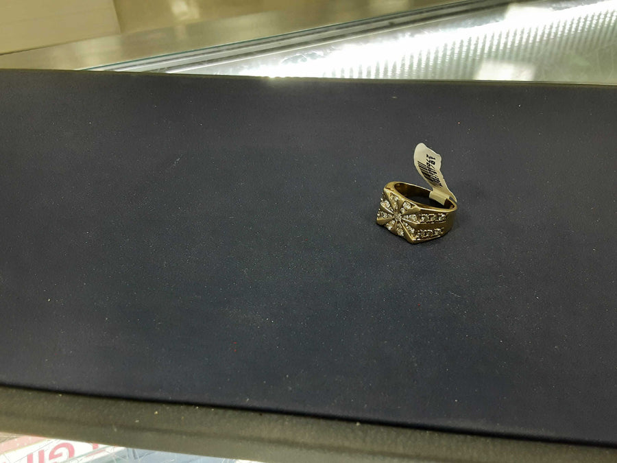 Men's Ring - Yellow Gold 14k (.585) 4.4 grams Size 20