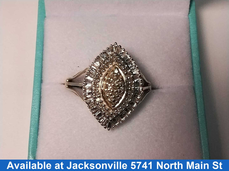Women's Ring - Yellow Gold 10k (.417) 4 grams Size 10