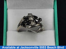 Women's Ring - White Gold 14k (.585) 7.2 grams Size 10.5