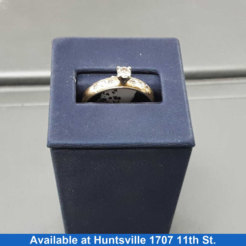 Women's Ring - Solitaire - Yellow Gold 14k (.585) 4 grams Size 10