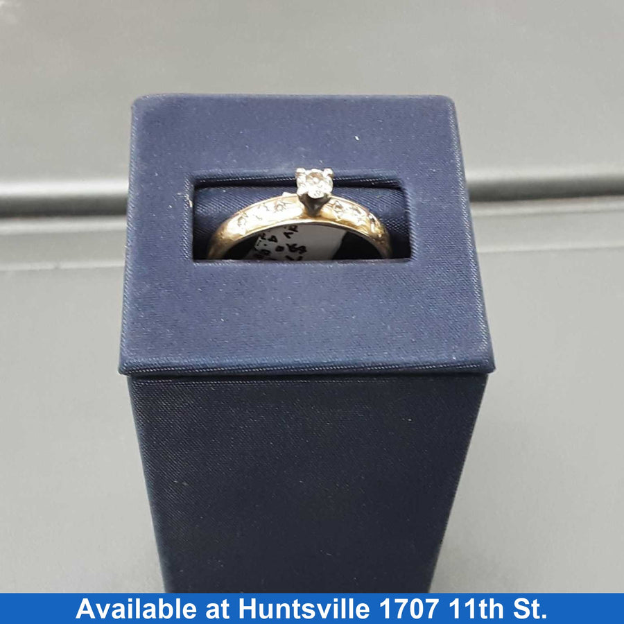 Women's Ring - Solitaire - Yellow Gold 14k (.585) 4 grams Size 10