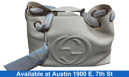 Gucci Soho Shoulder Bag White Purse / Handbag