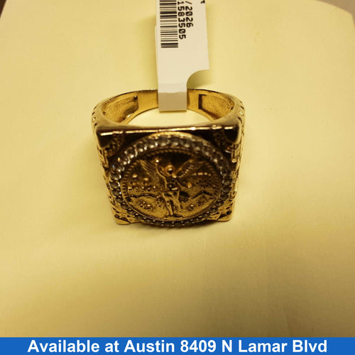 Men's Ring - Yellow Gold 14k (.585) 9.8 grams Size 10.5